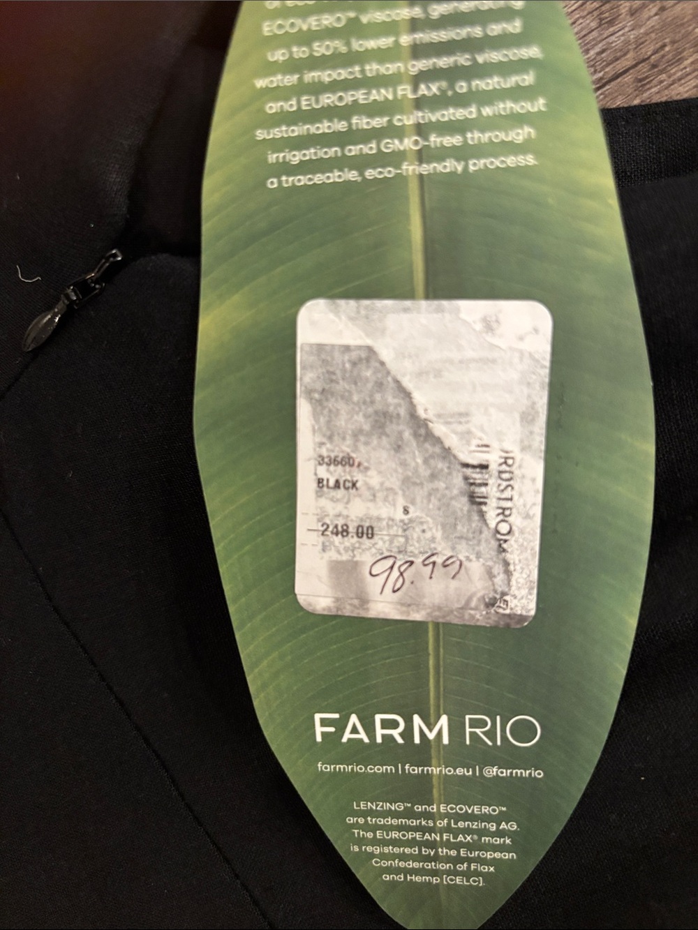 Farm Rio Rose Pipping Mini Dress NWT - Picture 4 of 5